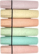 Surligneur - Surligneurs - Eco - Marqueurs - Surligneurs - Set de 6 - Couleurs pastel