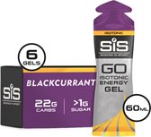 Science in Sport - SiS Go Isotonic Energygel - Gel Énergie - Isotone Sportgel - Goût Cassis - 6 x 60 ml