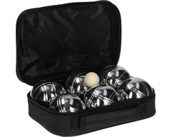 foto van Get & Go Jeu de Boules Set V - 6 Ballen - Chroom