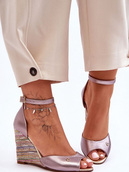 Sandale à talon Trendy violette
