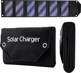 solar world - Panneau solaire pliable - Panneau solaire portable - 12 W - 1 port USB - Convient aux téléphones portables/appareils photo/ordinateurs portables - seulement 0,4 kg - Résistant aux éclaboussures