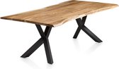 Eetkamertafel Guido Acacia - Rechthoek - 240x110cm - Hoogte 76.5 cm