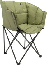 Chaise de camping Travellife Lago Cross Moss Green - Rembourrage confortable - Résistant à Water et aux UV - Sac de transport inclus