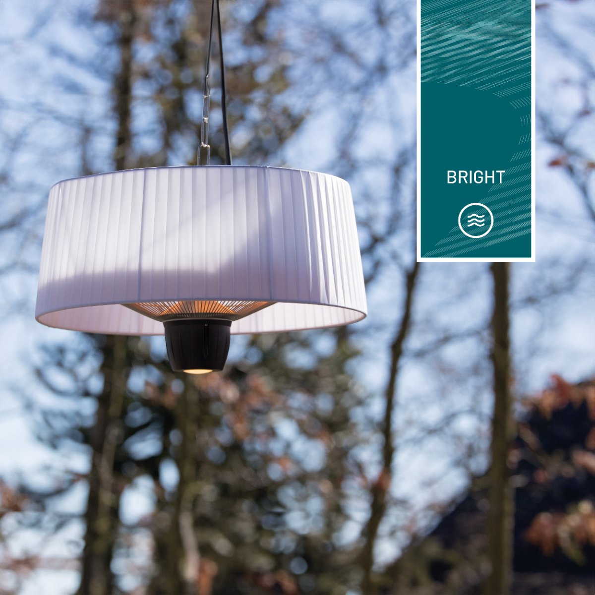Sunred - Artix - Bright lijn - Wit - Hangend model - Terrasverwarmer - Infraroodstraling - 1500 W - ECO - 3 standen - LED - Afstand bestuurbaar - Elektrische heater – foto 3