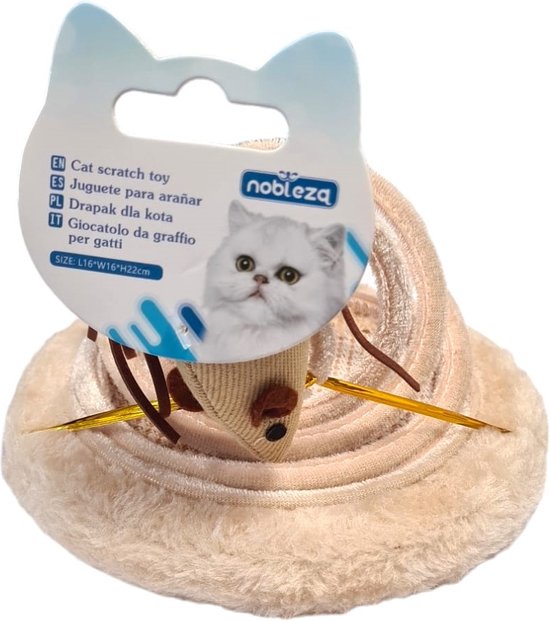Springveer Katten Nobleza Kattenspeelgoed - Interactief kattenspeelgoed - Speelmuis op ...