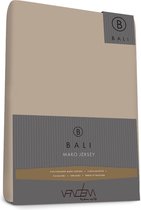 Bali - Van Dem - Mako Jersey - Splittopper Hoeslaken - 180 x 210 cm - taupe