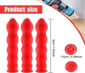 Afdichting Dop rood 10 stuks voor Siliconenkit - tegen gaan uitdrogen - kithulp
