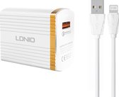 LDNIO - A1302Q - Chargeur / chargeur rapide avec câble de charge 1 Pro Adapté pour : Câble USB Lightning adapté Pro : Apple iPhone - 14 Pro / 14 Pro Max