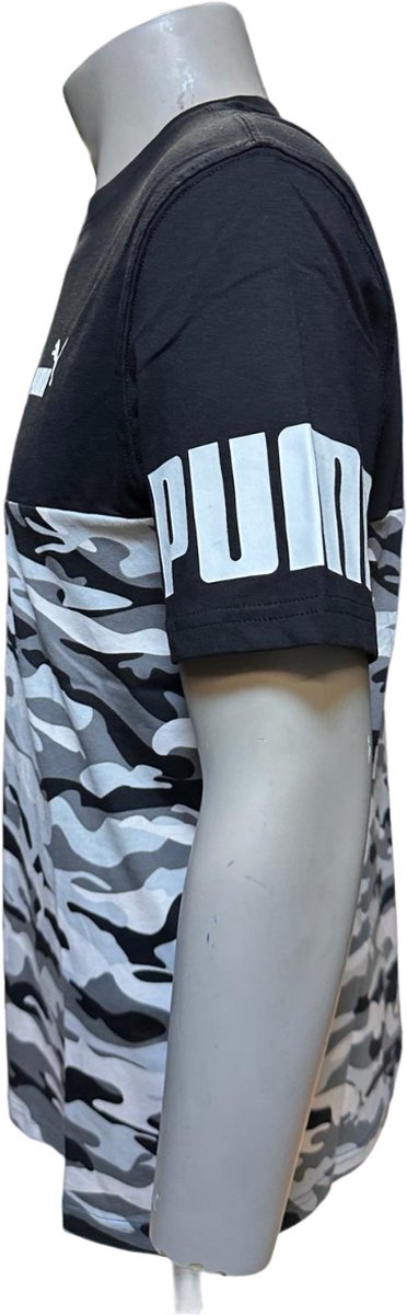 Puma - Power cammo Tee - Shirt - Mannen - Zwart/Wit - Maat XL van PUMA. — afbeelding 2