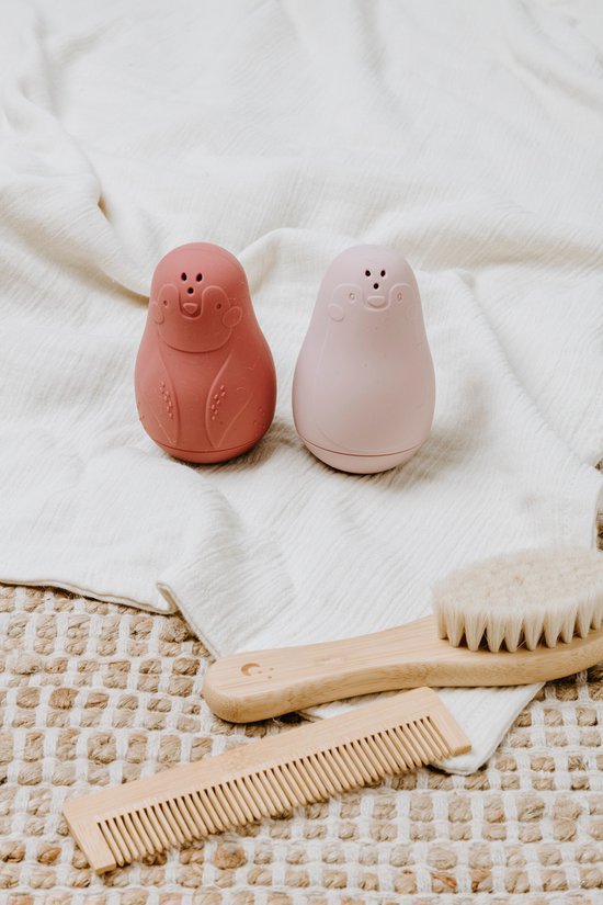 Baby's Only Spuitfiguur pinguïns - Baby badspeelgoed - Urban Green/Mint - Siliconen speelgoed - Baby cadeau van Baby's Only — afbeelding 2