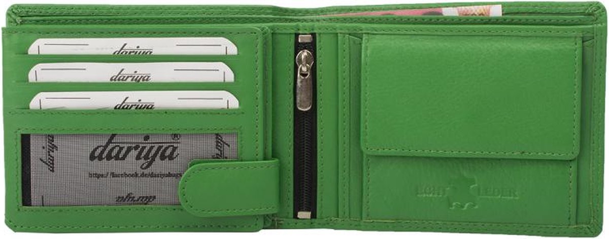 Dariya Portemonnee 120DBL Groen Leer