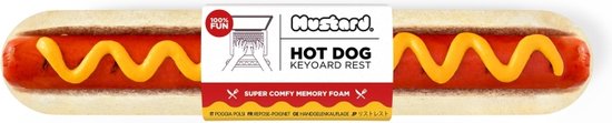 Foto: Mustard hot dog keyboard rest