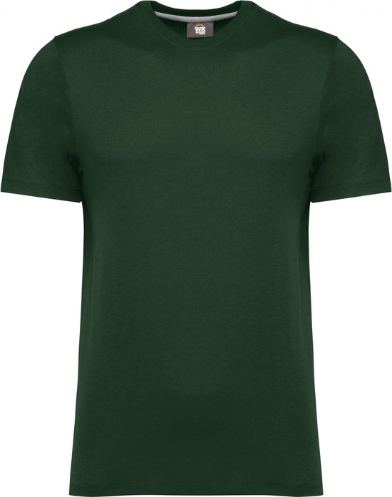 T-shirt Heren L WK. Designed To Work Ronde hals Korte mouw Forest Green 65% Polyester, 35% Katoen