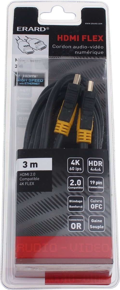 ERARD - HDMI KABEL - 4K FLEX - Ultra HD - 3m - 726831