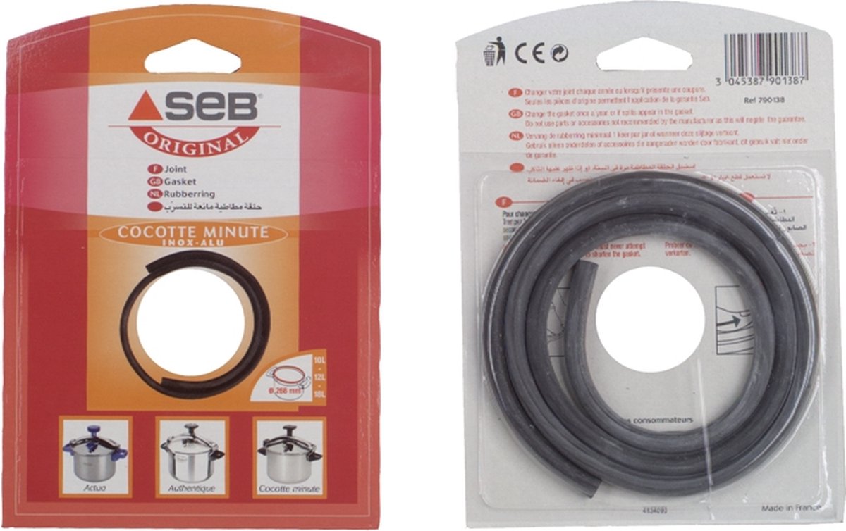 pakking voor aluminium braadpan 10l-12l diameter 268mm - seb - 790138