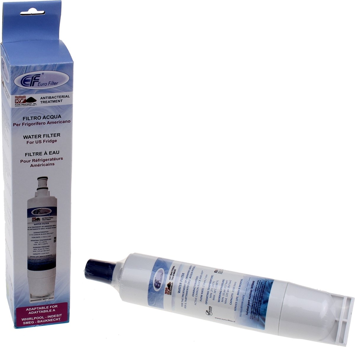 Geschikt voor WHIRLPOOL - WATERFILTER AMERIKAANSE KOELKAST - SBS002 - 484000008726