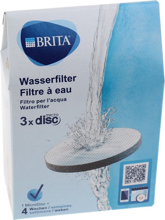 BRITA filterpatronen - Waterfilter - MicroDisc - Waterfilterpatronen - 3-Pack – Voordeelverpakking - BRITA
