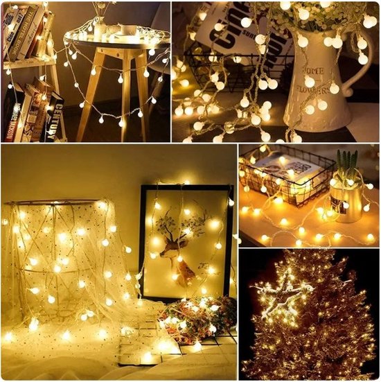 Usb Warm 6m 40 Led - Power Led Ball - Voor haar - Voor hem - Cadeau - Huis - Decoratie - Modern - LED strip - Vrouwendag - Verrassing - Verlichting - Woonkamer - Slaapkamer - Kinderkamer