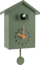 IH Products Horloge à coucou minimaliste – Moderne – Coucou – Horloge à coucou – Vert