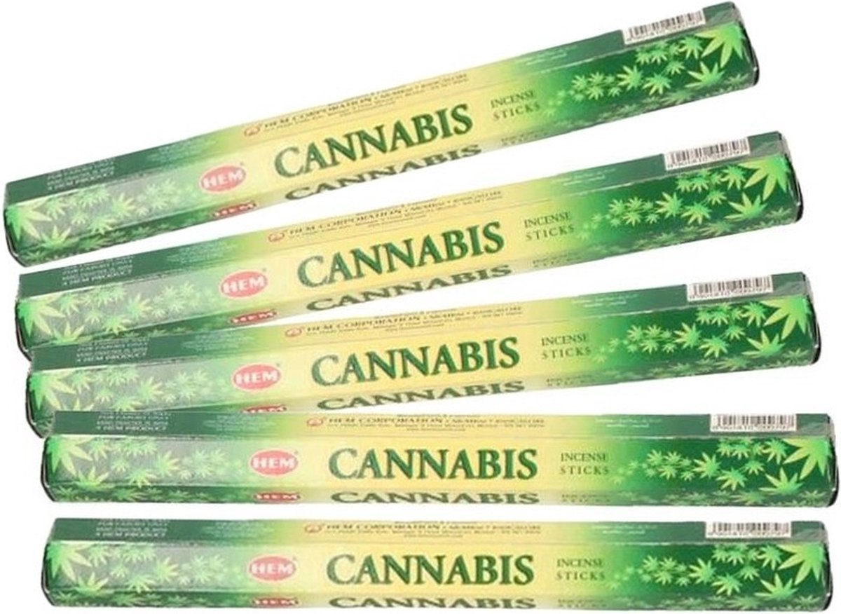 HEM 5x pakje wierook stokjes Cannabis Multi