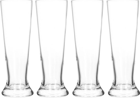 Foto: 4x bierglazen smal 370 ml glas voor bier 4 stuks