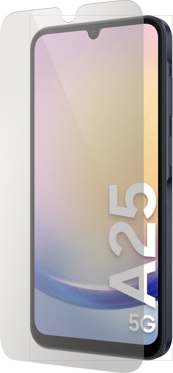 Mobiparts Screenprotector geschikt voor Samsung Galaxy A25 - Gehard Glas - Anti-bacterieel -