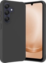 Coque Compatible avec Samsung A25 Coque Siliconen Cover Case - Coque Compatible avec Samsung Galaxy Galaxy A25 Cover Back Case - Zwart