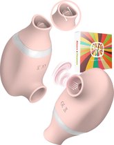 Oral Air-Pulse Lover Clitoris Stimulator Luchtdruk Vibrator - Discreet & Stille Vibrators voor Vrouwen - Seksspeeltjes - Sex Toys ook voor Koppels - Erotiek - Fibrator -Vibromasseur - Licht roze