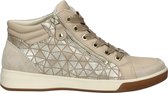 Ara Rome high dames hoge sneaker - Beige multi - Maat 38,5