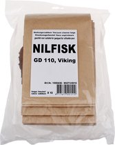 Geschikt voor NILFISK - STOFZUIGERZAK NILFISK VIKING GD110 PROPAIR 10 STUKS -