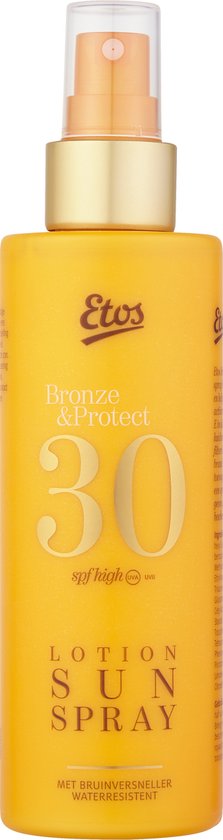Etos Zonnebrand - Bronzer - Waterproof - Spray - SPF 30 - 200 ml