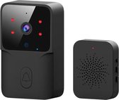 Sonnette vidéo avec caméra et WiFi - Sans fil - Sonnette intelligente - Caméra de sonnette Alexa Google - Avec contrôle par application - Haute résolution - Mode Jour/Nuit