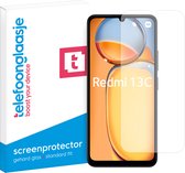 Telefoonglaasje Screenprotectors - Geschikt voor Xiaomi Redmi 13C - Case Friendly - Gehard Glas Screenprotector - Geschikt voor Xiaomi Redmi 13C - Beschermglas