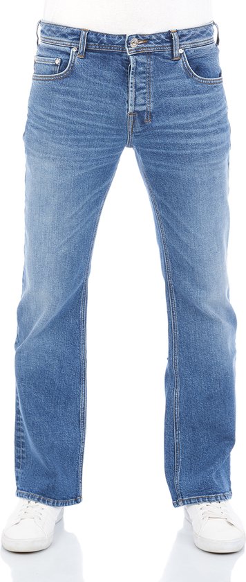 LTB Heren Jeans Broeken Timor bootcut Fit Blauw 28W / 30L Volwassenen Denim Jeansbroek