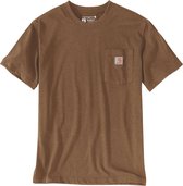Carhartt K87 Pocket S/S T-Shirt Oiled Walnut Heather-2XL