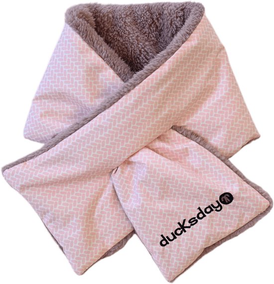 Ducksday - Sjaal voor kinderen en volwassenen - Meisjes en dames - waterdichte buitenkant - Fleece gevoerd - Molly - maat Large