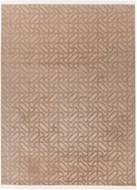 Damla | Laagpolig Vloerkleed | Taupe | Hoogwaardige Kwaliteit | 120x160 cm