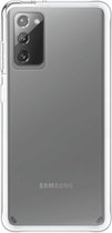 Telefoonglaasje Hoesje Geschikt voor Samsung Galaxy Note20 - PVC met TPU randen - Transparant - Beschermhoes - Case - Cover