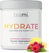 Teami Hydrate Elektrolyten Sportmix - Raspberry Lemonade - Voor effectieve hydratatie - 210 gram