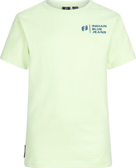 Indian Blue Jeans T-shirt Indian Smile Polo's & T-shirts Jongens - Polo shirt - Lime - Maat 152
