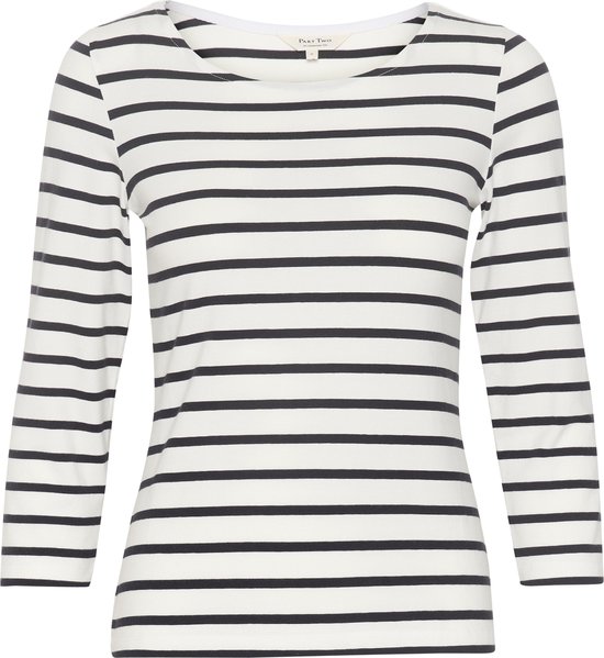 Part Two EmelPW TS Dames T-shirt Stripe - Maat L