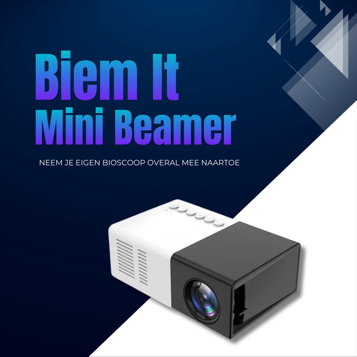 Modèle Cahaya 2024 - Mini Beamer - mini projecteur - projecteur portable  