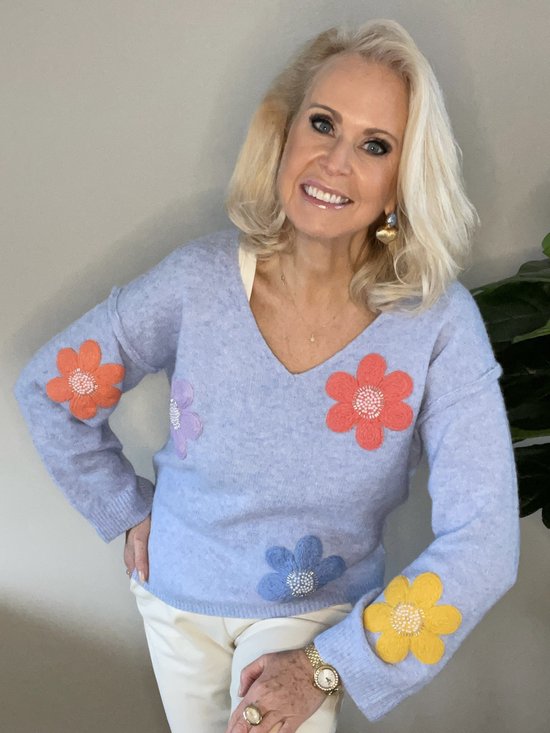 Lavendel blauwe trui new arrivals