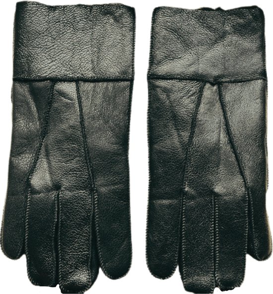 Pearlwood - warme leren heren handschoen - Lederwaren De Wit