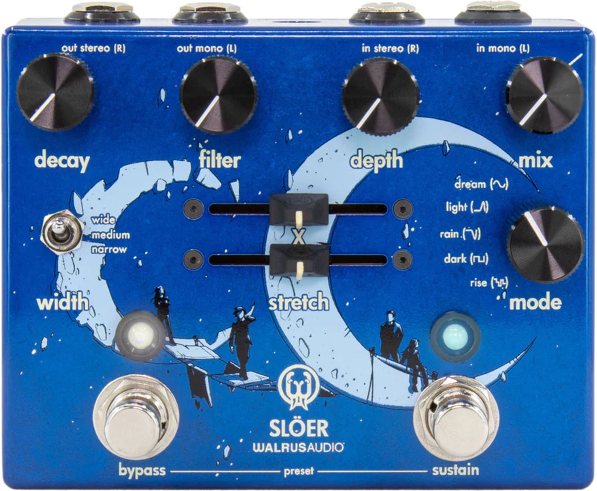 Walrus Audio Slöer Stereo Ambient Reverb Blue - Effect-unit voor gitaren