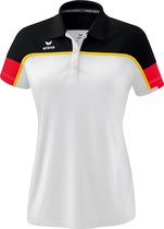 ERIMA Change Polo Dames Wit-Zwart-Rood Maat 40