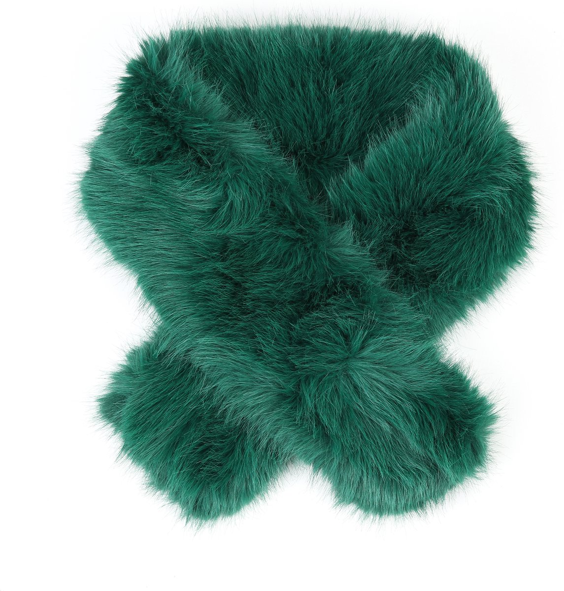 Bontsjaal - Fake Fur - Groen - Vastelaovend - Carnaval - Fluffy - Doortrek Sjaal