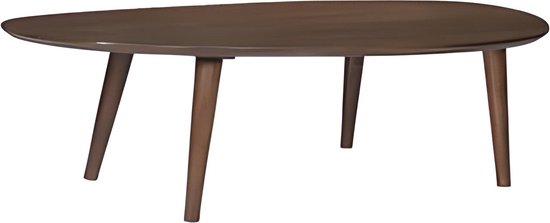 Table basse - plateau de table organique - bois de manguier - plateau en verre - table basse en noyer - by Mooss - largeur 130cm