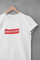 Shirt - Amersfoort - Wurban Wear | Grappig shirt | Leuk cadeau | Unisex tshirt | AFC Quick | VV Hoogland | Wit & Zwart