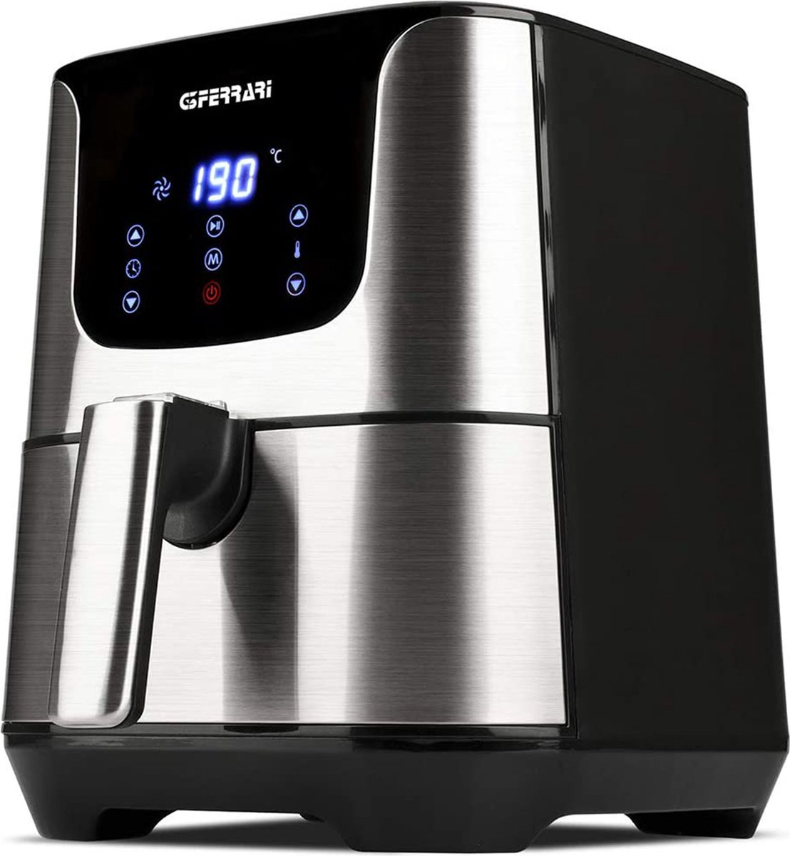 G3 Ferrari G10125 friteuse Enkel 3,5 l Vrijstaand 1500 W Heteluchtfriteuse Zwart, Zilver